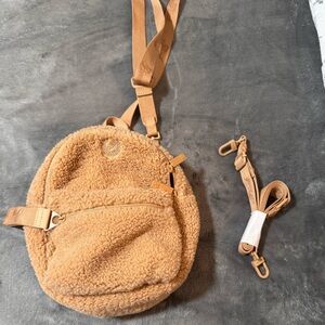 Victoria's Secret Tan Sherpa Backpack